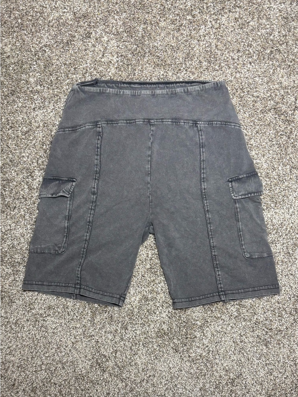 Urban Outfitters Charcoal Cargo Bike Shorts